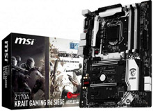 تصاویر زیبا از مادربرد MSI Z170A KRAIT Gaming R6 SIEGE