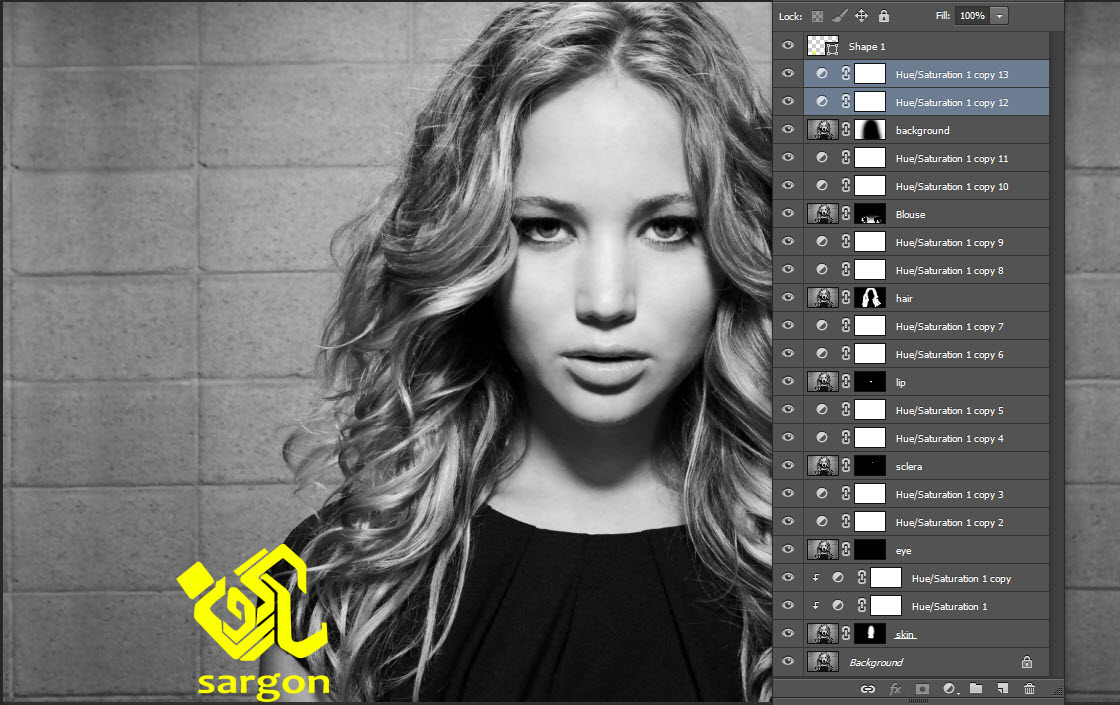 آموزش فتوشاپ رنگی کردن صورت آموزش فتوشاپ رنگی کردن صورت
