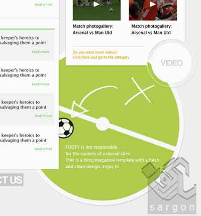 آموزش فتوشاپ طراحی قالب سایت مجله فوتبال