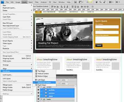 آموزش فتوشاپ طراحی قالب سایت شرکت طراحی
