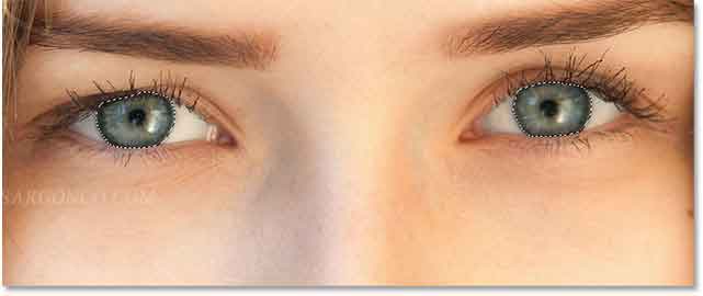 تغییر رنگ چشم در فتوشاپ تغییر رنگ چشم در فتوشاپ