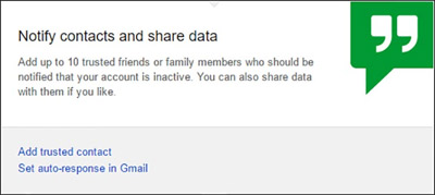 Notify contacts and share data