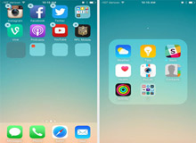 قرار دادن پوشه ها داخل یکدیگر در iOS قرار دادن پوشه ها داخل یکدیگر در iOS