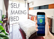 این رختخواب هوشمند توسط یک اپلیکیشن همراه مرتب می‌شود