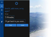 به وسیله کورتانا از روی ویندوز پیام کوتاه بفرستید
